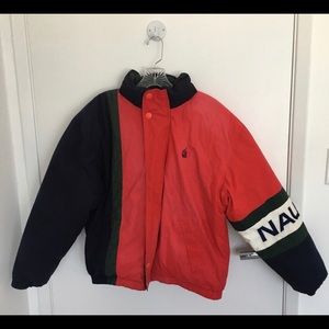 Vintage Nautica Color Block Puffer jacket